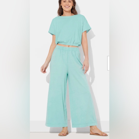 Waterfall Sage Washed Garment Dye Top size L New with tags - Picture 8 of 8